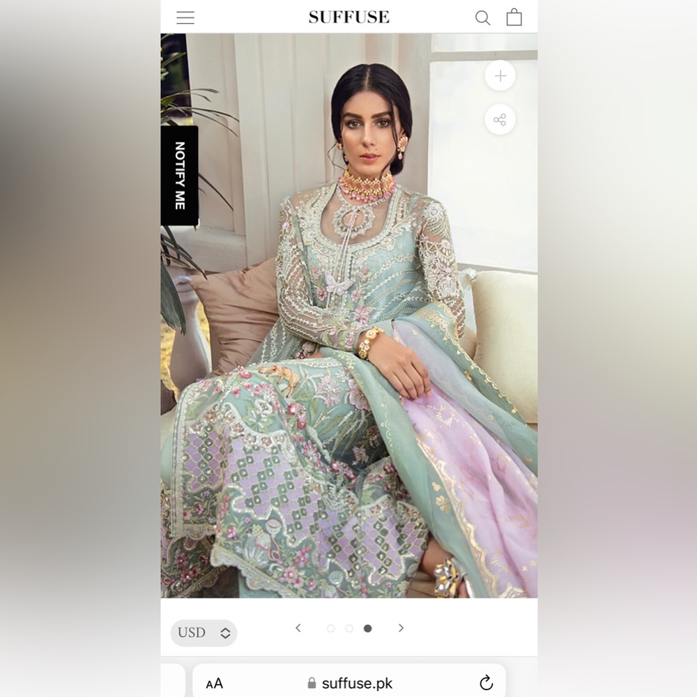 Suffuse by sana yasir Pakistani eid stitched